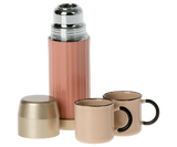 Thermos and Cups in Soft Coral by Maileg