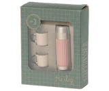 Thermos and Cups in Soft Coral by Maileg