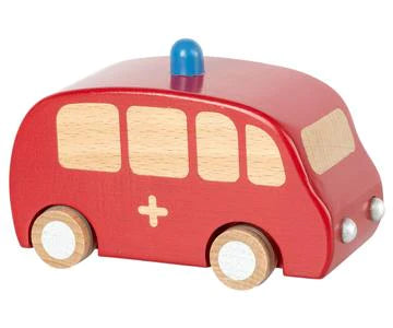 Wooden Firetruck and Car Bundle by Maileg
