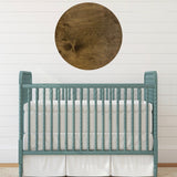 Sugar + Maple Round Base Personalized Wood Name Sign | Jacobean