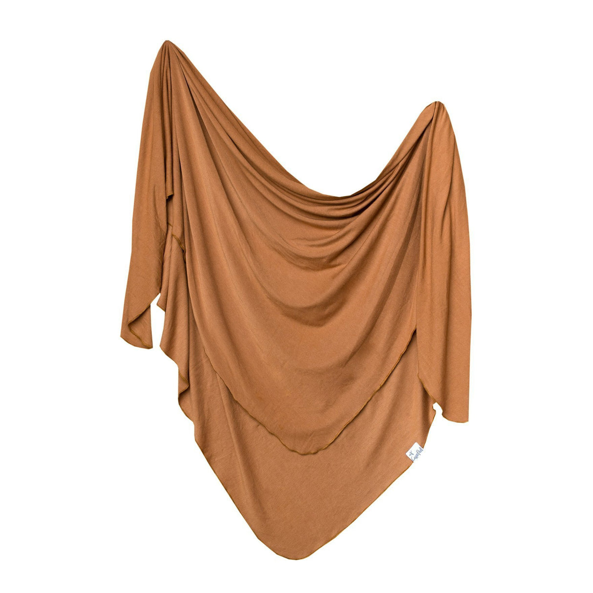Knit Swaddle Blanket in Camel by Copper Pearl