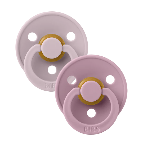 BIBS - Pacifier 2 pk Colour Collection - Dusky Lilac/Heather