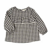 Mona Blouse Cerisa Check by Miki Miette