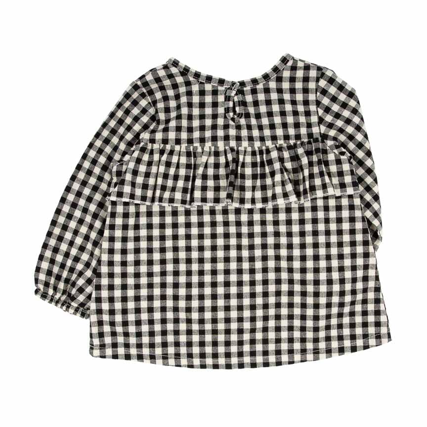 Mona Blouse Cerisa Check by Miki Miette