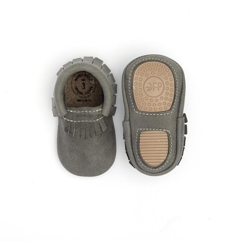 Mini Sole City Moccasins in Blue Spruce by Freshly Picked