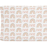 Sugar + Maple Personalized Changing Pad Cover | Rainbow