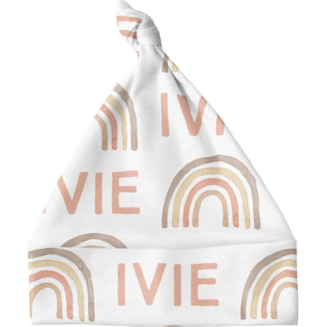 Sugar + Maple Personalized Knotted Baby Hat | Rainbow