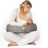 Natural Curve Nursing Pillow in Grey with Strap by Ergobaby