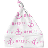 Sugar + Maple Personalized Knotted Baby Hat | Anchor