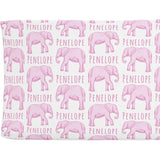 Sugar + Maple Personalized Changing Pad Cover | Elephant