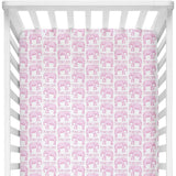 Sugar + Maple Personalized Crib Sheet | Elephant