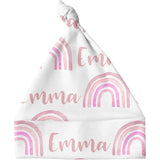 Sugar + Maple Personalized Knotted Baby Hat | Rainbow