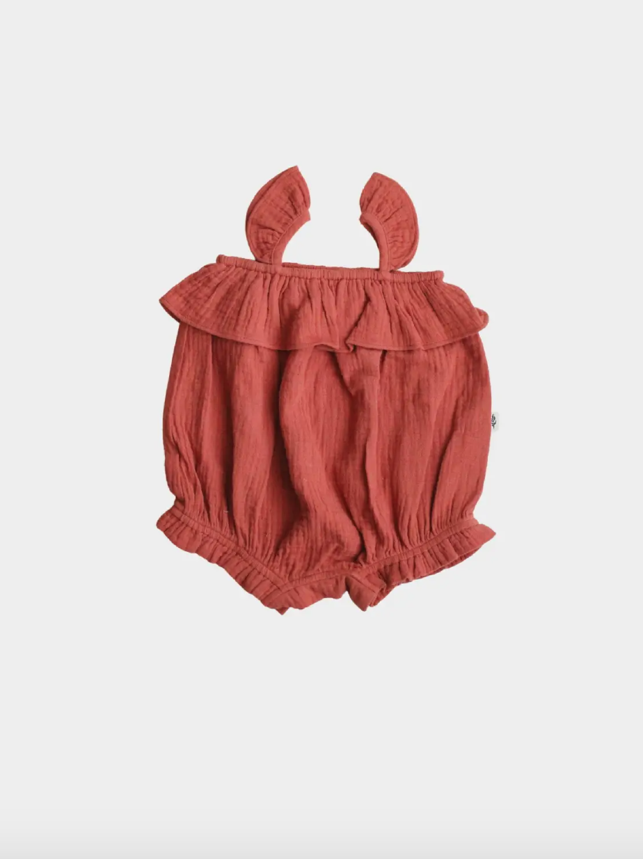 Bubble Romper in Terracotta by babysprouts