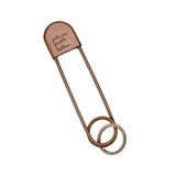 Antique Copper Safety Pin Keychain by Petunia Pickle Bottom