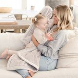 Lush Receiving Blanket in Feather by Saranoni