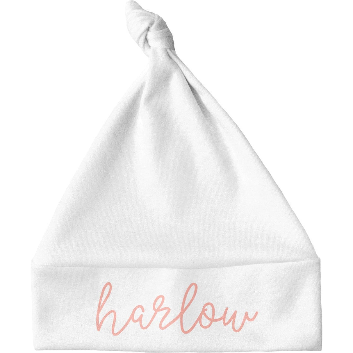 Sugar + Maple Personalized Knotted Baby Hat | Centered Name