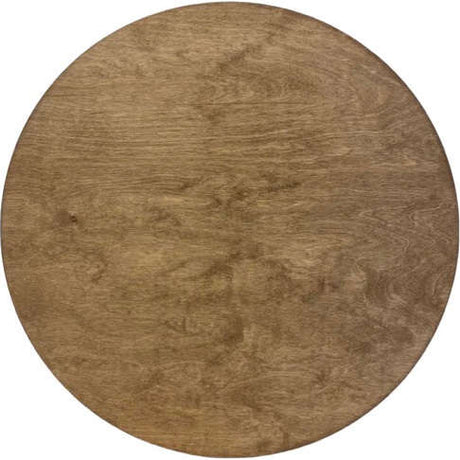 Sugar + Maple Round Base Personalized Wood Name Sign | Special Walnut