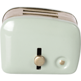 Miniature toaster & bread in mint by Maileg