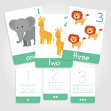 Number Toddler Flashcards - "Count + Write" 1-10