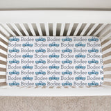 Sugar + Maple Personalized Crib Sheet | Trucks