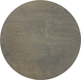 Sugar + Maple Round Base Personalized Wood Name Sign | Weathered Grey