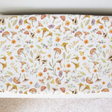 Sugar + Maple Personalized Changing Pad Cover | Whimsical Mushroom