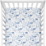 Sugar + Maple Personalized Crib Sheet | Woodland